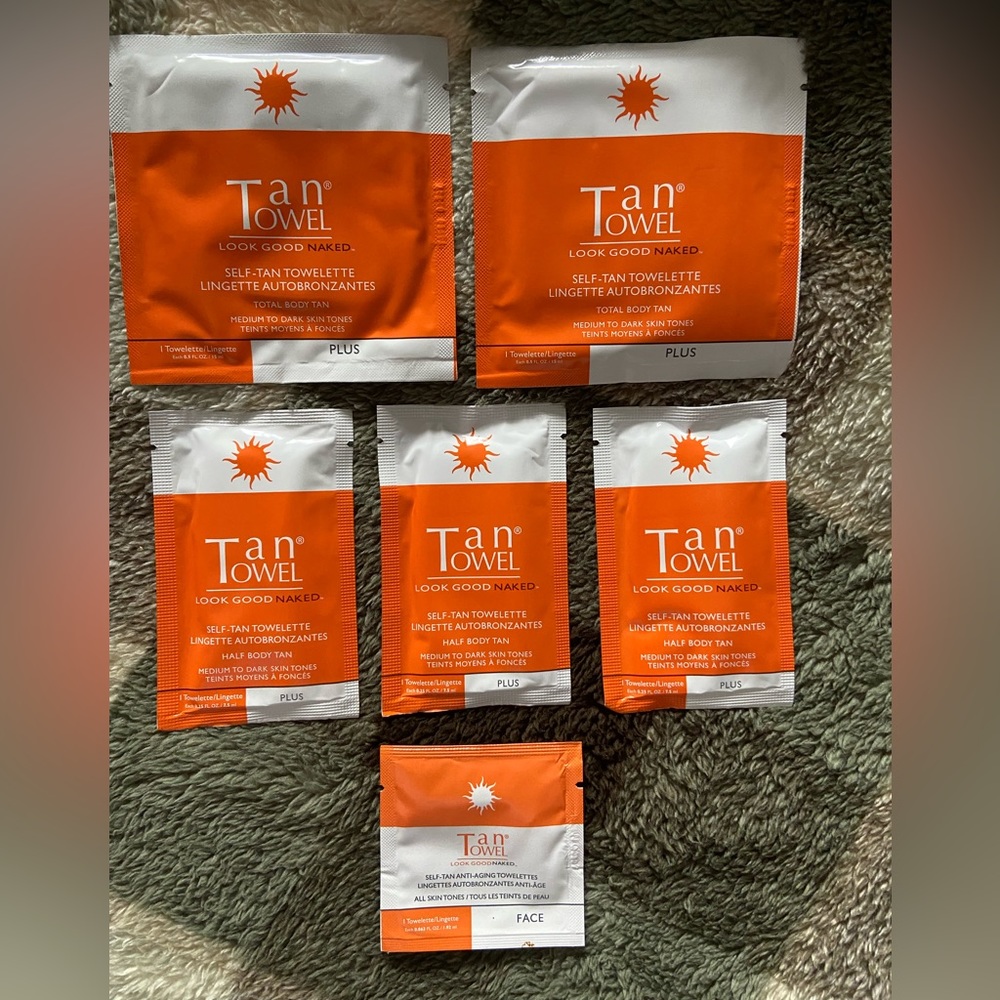 Tan towel 6 pc assorted pack